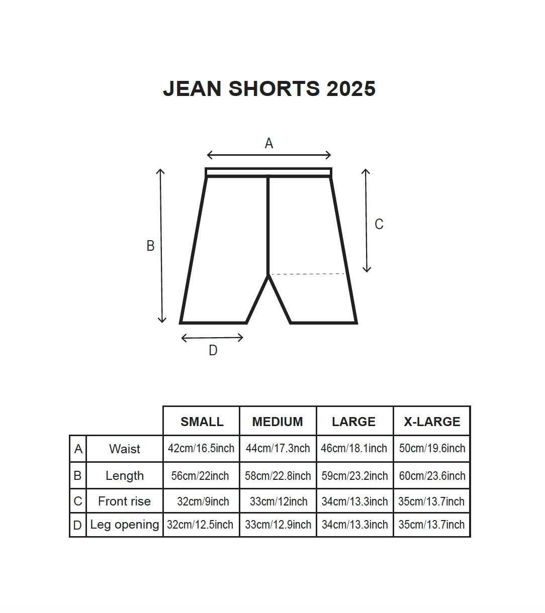 Black Jean Shorts
