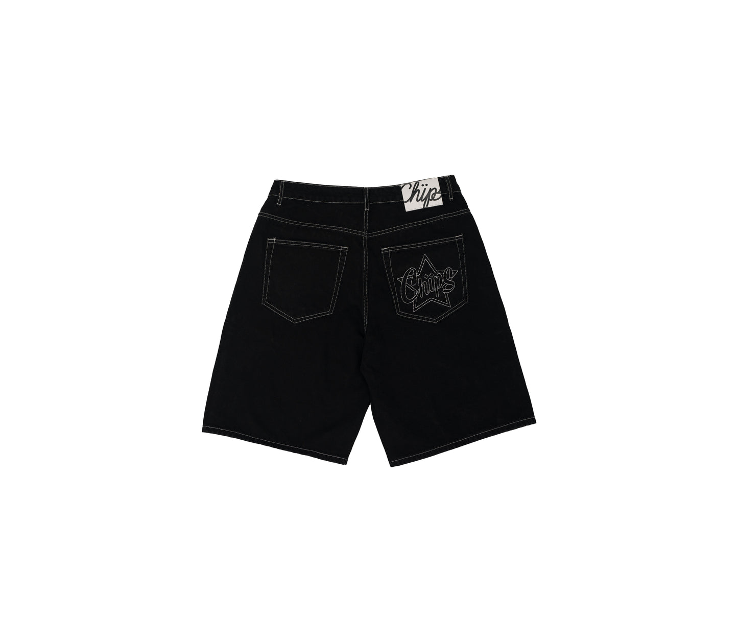 Black Jean Shorts