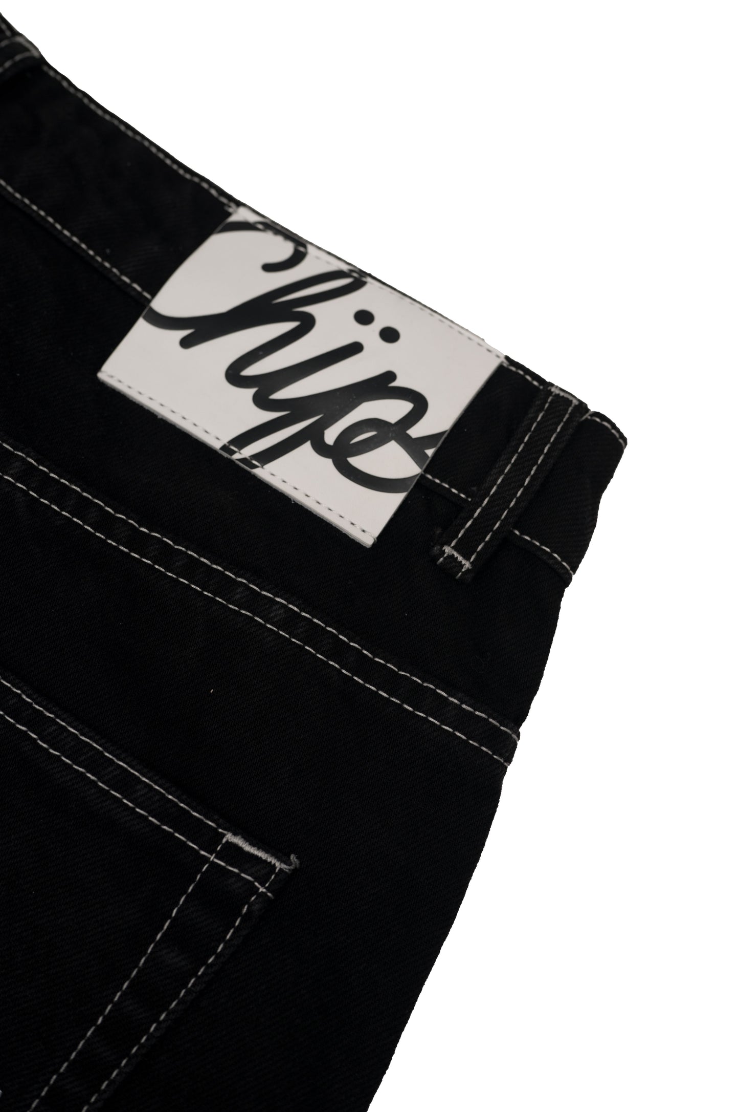 Black Jean Shorts