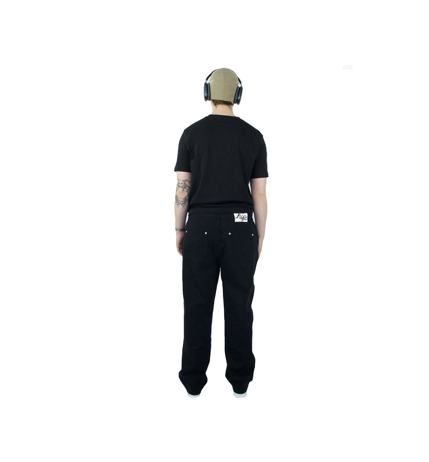 Black Canvas Baggy pants