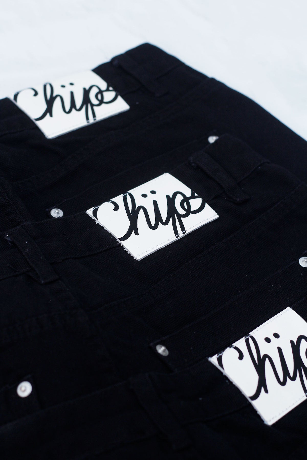 Black Canvas Baggy pants