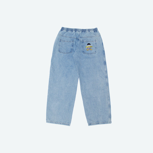 Blue washed baggy jeans 2024