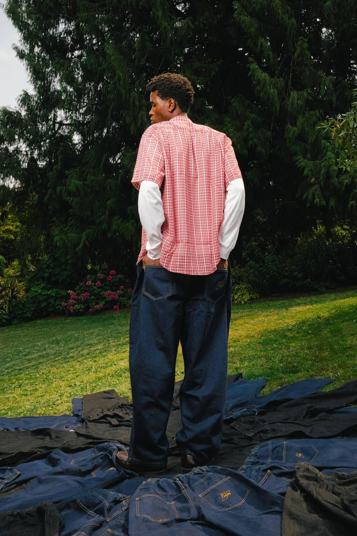 Washed Blue Jeans
