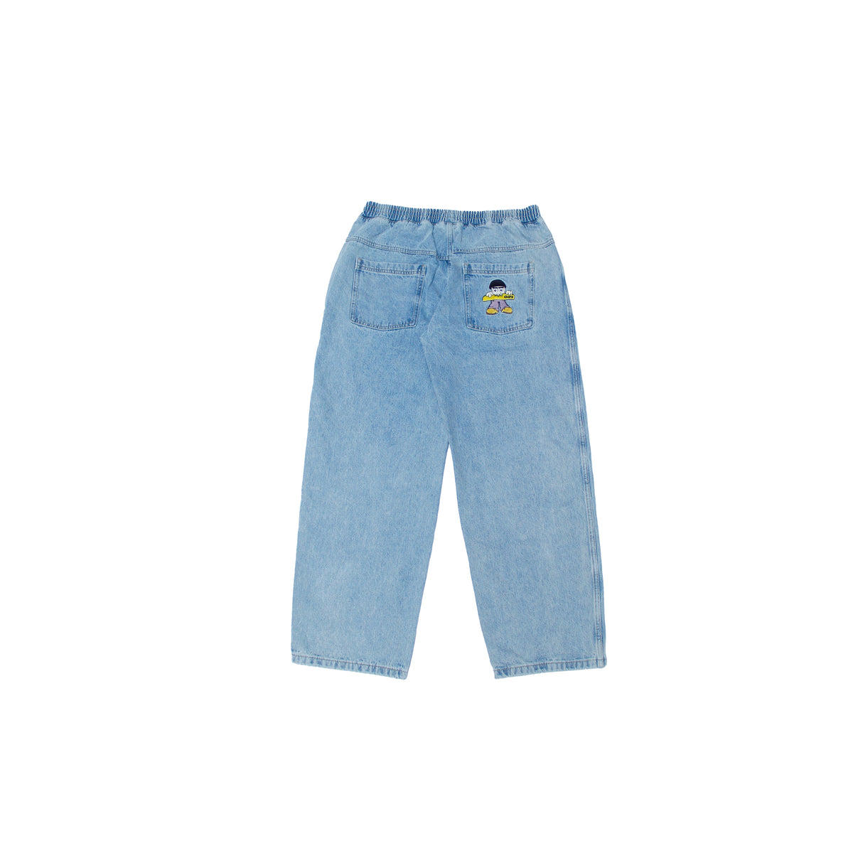 Blue washed baggy jeans 2024