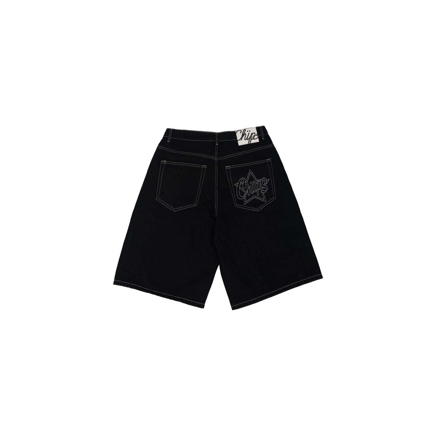 Black Jean Shorts