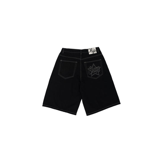 Black Jean Shorts